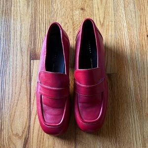 Topshop Women's Red Loafers